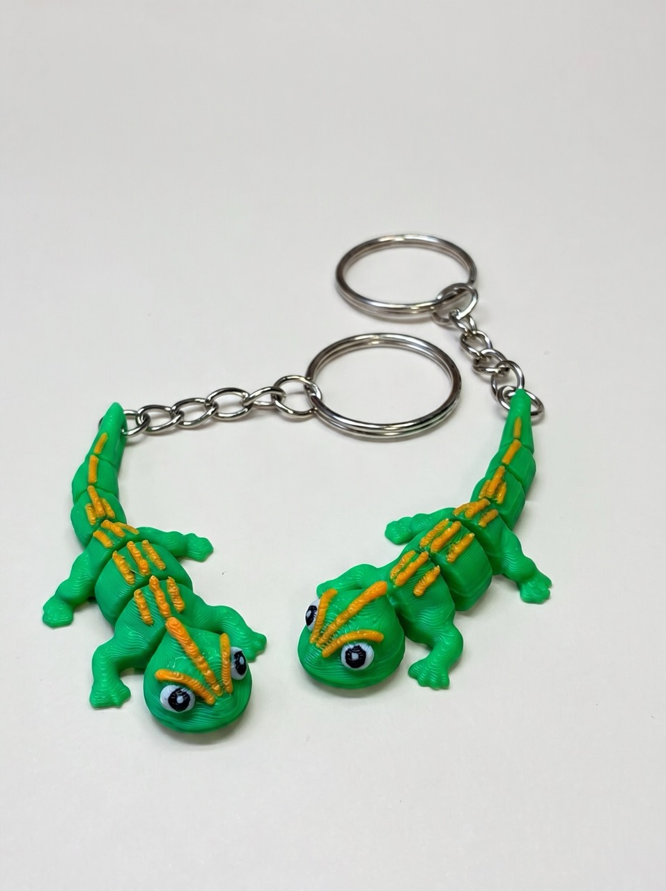 3D keychain Green gecko